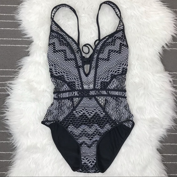 NEW Becca crochet lace swimsuit - Picture 2 of 8